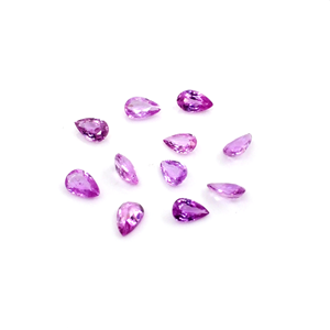Natural Untreated Mozambique Pink Sapphire Calibrated Pears 3x5mm, Natural Loose Faceted Pink Sapphire Gemstone For Jewelry Maki - Product Image 5