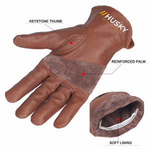Warm Full Finger <b>Touchscreen</b> Breathable Sports <b>Gloves</b> Black Acrylic Cotton Winter Outdoor Use Jacquard Wrist Length - Product Image 5