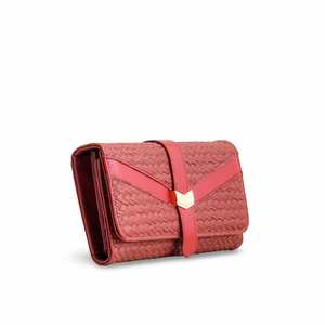 กระเป๋าสตางค์ P70974สีน้ำตาลแดงลำลอง - Product Image 2