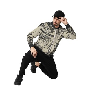 Chaqueta Bomber de Invierno para Hombre, Informal, Ligera, Impermeable, con Cremallera, Diseño Moderno Estampado, Estilo Urbano - Product Image 3