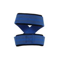 Sangles de levage en coton personnalisées avec logo, forme 8, respirantes, réglables, légères, unisexes, pour la musculation et l'haltérophilie