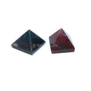 Pierre de sang africaine Pyramide de quartz Cristal de guérison naturel pour la méditation énergétique et l'artisanat en pierre semi-précieuse Feng Shui - Product Image 1