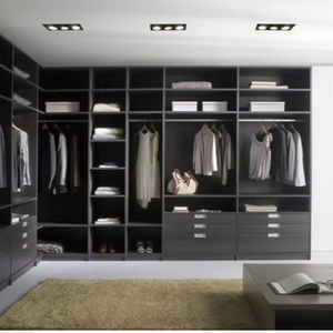 ตู้เสื้อผ้าไม้สไตล์ยุโรปแบบกำหนดเองของ JY Project พร้อมลิ้นชัก ตู้เสื้อผ้าในห้องนอน ตู้เสื้อผ้าแบบวอล์คอิน - Product Image 5