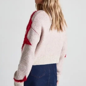 Suéteres Personalizados al por Mayor, Estilo Europeo y Americano, Color Sólido, Cuello Alto, Manga Larga, Ropa Casual para Mujer - Product Image 1