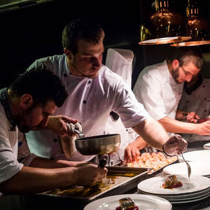 Professional Chef Plating <b>Tool</b> Set 7 Culinary <b>Tools</b> Rocher Spoon Scissor Tweezer Spatula <b>Rolling</b> <b>Bag</b> - Product Image 2