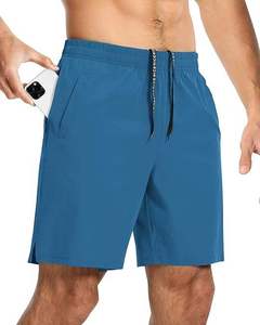 Pantalones Cortos Deportivos para Hombre de 7 Pulgadas, Estilo Urbano, Secado Rápido, Ligeros, para Gimnasio y Deportes, con Bolsillo, 100% Poliéster, Color Sólido - Product Image 1