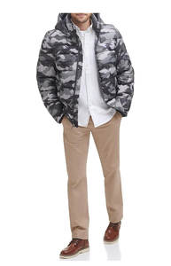 Run Apparel Customize <b>Cheap</b> Price Men's Winter High Street Canvas Front Logo Heavyweight Casual Street Wear <b>Puffer</b> Men's <b>Jackets</b> - Product Image 4