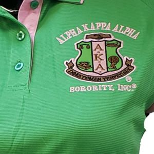 เสื้อโปโลสีเขียวชมพู Dri Fit สำหรับผู้หญิง แขนสั้น เสื้อกีฬาปักตัวอักษร สไตล์ลำลอง ชุดกอล์ฟ ชุดทีม แฟชั่น - Product Image 5