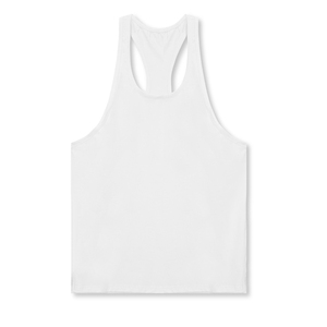 Camiseta sin mangas de punto de algodón/poliéster de color sólido para hombre Bosue, cuello redondo, informal, de secado rápido y transpirable, color beige - Product Image 2