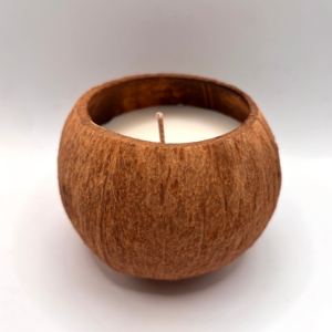 Custom made scented <b>candles</b> in coconut bowl best price handcrafted coco shell vessel <b>candle</b> - Product Image 1