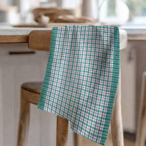 Serviettes de cuisine en toile de coton 100% OEM de qualité supérieure, à motif à carreaux, en gros, en provenance d'Inde - Product Image 1