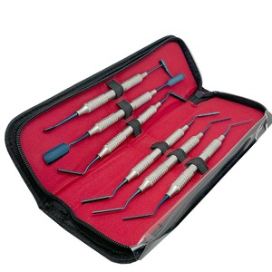 BAFA SURGICAL INSTRUMENTS BS-0988 Juego de Instrumentos Manuales para Injerto Óseo Dental, Mango Azul con Diseño Acanalado, Herramientas Quirúrgicas Clase I, 6 Piezas - Product Image 3