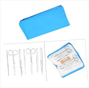 Nouveauté 2023 : Kit chirurgical en acier inoxydable 11 pièces – Couteau à scalpel, ciseaux, pinces et outils manuels certifiés CE - Product Image 2