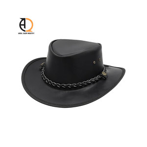 Sombrero Vaquero Occidental de Cuero Genuino Blanco Personalizado al por Mayor para Hombre y Mujer, para Moda al Aire Libre - Product Image 4