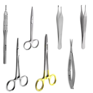 Instruments de microchirurgie dentaire : porte-aiguilles, pinces, ciseaux, pinces à épiler, manche de scalpel - Product Image 1