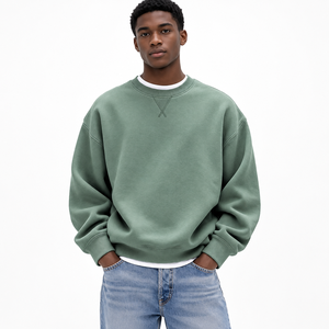 Sudadera vintage con bordado detallado, tela suave y corte relajado, perfecta para la moda urbana moderna. Con OEM. - Product Image 1