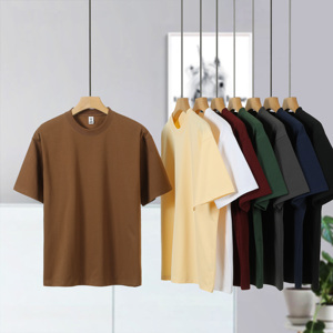 เสื้อยืดผู้ชายทรงปกติ 220 กรัม ผ้าฝ้ายออร์แกนิค 100% ขายส่ง เสื้อผ้ากีฬาลำลอง สตรีทแวร์ ลายตัวอักษรเรียบง่าย ระบายอากาศ แห้งเร็ว - Product Image 2