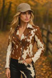 Veste safari d'hiver unisexe en cuir de vachette sur mesure, double boutonnage, avec garniture en fourrure de mouton, écologique, OEM ODM, en gros pour hommes - Product Image 3