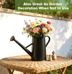 Arrosoir en métal au design tendance et élégant, grande capacité de stockage, idéal pour l'entretien des plantes de jardin et des pelouses en extérieur - Product Image 1