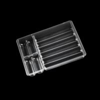 Plateau transparent en plastique PP jetable pour rouleaux de printemps, haute qualité, inspection complète, échantillon disponible pour supermarchés, grossiste OEM/ODM