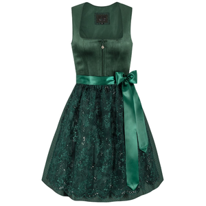 Women's Vintage Dirndl <b>Dress</b> A-Line Midi Sleeveless Floral Print With Bow Belt <b>Elastic</b> Waist Sweetheart Neck Woven Polyester - Product Image 4