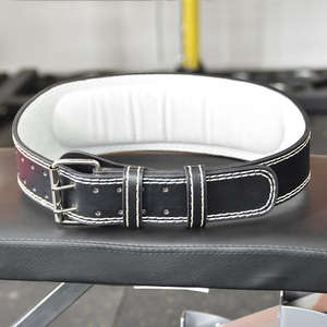 เข็มขัดยกน้ำหนักหนังแท้แบบกำหนดเองพร้อมโลโก้ขายส่ง - Product Image 2