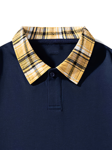 Oversized <b>Waffle</b> Knit Polo <b>Shirt</b> Men Summer Casual Short Sleeve Polo T-<b>Shirt</b> Loose Fit Breathable Streetwear Men's T-<b>shirts</b> - Product Image 4