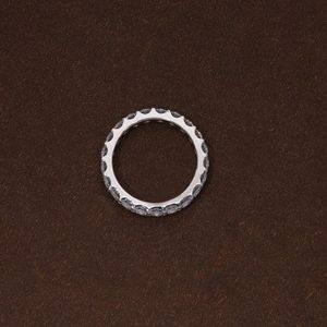 Bague de mariage en or massif avec diamants de laboratoire taille ronde, alliance éternelle pour femme, or blanc, or jaune, or rose - Product Image 5