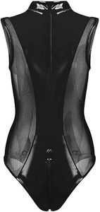 Conjunto de Dos Piezas para Mujer, Sexy, de Piel Sintética, Top Tipo Tanga y Minifalda de Piel, Ropa de Fiesta, Precio de Fábrica al por Mayor - Product Image 2