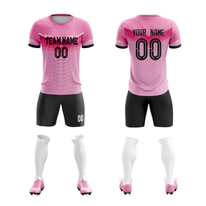 Vente directe d'usine, uniformes de football personnalisés pour hommes et femmes, 100% polyester, respirant et à séchage rapide - Product Image 6