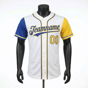 Camiseta de Uniforme de Béisbol con Logotipo Personalizado, Jersey Deportivo con Botones, Proveedor Mayorista OEM ODM - Product Image 1