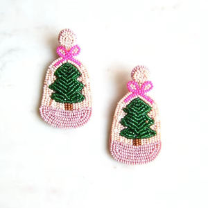 Boucles d'oreilles créoles en forme de fruit, brodées de perles, avec pendentifs ethniques personnalisés en perles légères, pour mariage et accessoire de bijouterie festive - Product Image 6