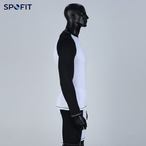 Ensemble Rashguard Homme Manches Longues Personnalisé Vente Chaude en Gros – Ensemble 2 Pièces Rashguard Compression MMA - Product Image 2