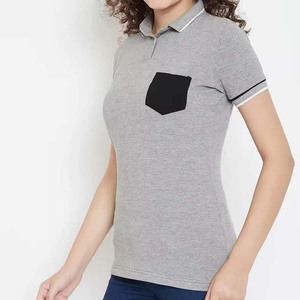 Nouveau design, polo de golf doux pour femmes, vente en gros de polos en polyester imprimés pour femmes avec logo personnalisé - Product Image 3