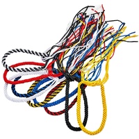 Double Braided Metallic Yarn Drawcord Cords High Tenacity Eco-Friendly Garment Classical Style Green Red Blue Yellow Gray