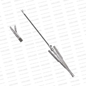 Pinza Corrugadora Endoscópica de 6 Pulgadas con Eje Recto, Mango Ergonómico Aislado Maleable, Instrumento de Cirugía Plástica para Levantamiento de Cejas de Vaslcare - Product Image 4