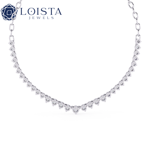 สร้อยคอเพชรทรงหยดน้ำ 18K ทองคำแท้ เพชรเพาะเลี้ยงในห้องปฏิบัติการ ดีไซน์คลาสสิก เหมาะเป็นของขวัญหมั้น สวยสง่าและมีสไตล์ - Product Image 2