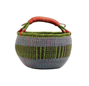 Cesta de Almacenamiento de Mimbre Natural con Diseño de Olivas y Púrpura, al Mejor Precio al por Mayor - Product Image 1