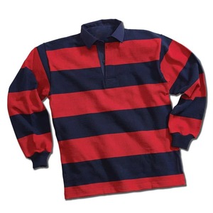 Polo à manches longues rayé pour homme, col rabattu, 100% coton, respirant, coupe classique, toutes saisons, jersey de sport - Product Image 4