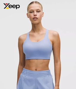 เสื้อชั้นในกีฬาโยคะคุณภาพสูงสำหรับผู้หญิง XEEP รุ่น XC-SB-172 แบบเรียบง่าย ระบายอากาศได้ดี สายปรับได้ แผ่นรองถอดออกได้ รองรับได้ดีเยี่ยม แห้งเร็ว - Product Image 1