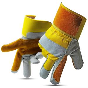 Gants de travail en cuir de haute qualité en gros, nouveaux, doux, pour hommes, antidérapants et résistants à l'usure, fabriqués en tricot - Product Image 1