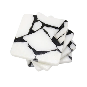 Posavasos de Mármol Ecológicos Premium, Duraderos, Lavables, con Acabado Natural y Técnica de Corte - Product Image 2