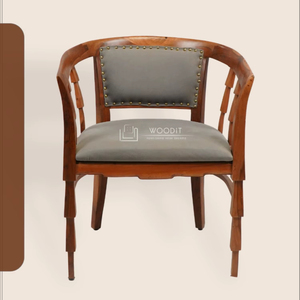 Modern Farmhouse Armrest Living Room <b>Chair</b> Jacquard Fabric Upholstered Cushion Natural Solid Wood Frame <b>Chair</b> For Home Furniture - Product Image 1