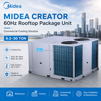 Sistema HVAC Comercial Midea, Aire Acondicionado de Techo, Unidad de Aire Acondicionado Solo Frío, R410A 7.5-30RT
