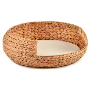 HNH Craft Modern Cotton Pet <b>Cage</b> <b>Cats</b> Solid Rattan Frame Breathable Indoor Spring/Summer Use Quadratic Shape Made in Vietnam - Product Image 6