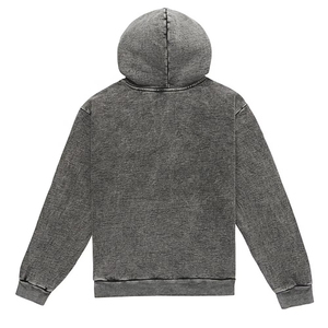 <b>Boys</b> Gray Solid Color Tracksuit Full Sleeve Hooded Casual Autumn Wear With Drawstring Pants And Side Pockets - Product Image 2