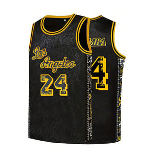 Conjunto de Camiseta de Baloncesto Sublimada Personalizada 100% Poliéster, Sin Mangas, con Cordón Ajustable, Transpirable, de Secado Rápido (160g), Unisex, para Adultos - Product Image 1