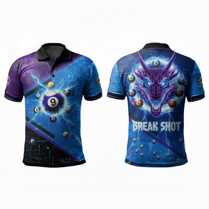 Camiseta Deportiva Profesional para Hombre, de Manga Corta, Tejido de Polialgodón de Secado Rápido, para Billar y Snooker - Product Image 3