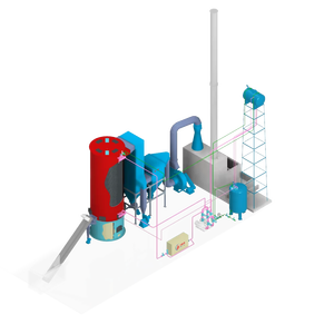Calentador de fluido térmico industrial de circulación natural de alta presión de acero al carbono de 1M-8M Kcal, alimentado con biomasa, de bajo mantenimiento - Product Image 1
