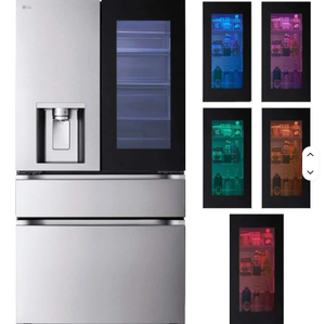 Nouveau modèle 29 Cu. Réfrigérateur portable en acier inoxydable intelligent MyColor InstaView à 2 portes, à dégivrage automatique, écoénergétique, pour l'extérieur - Product Image 2